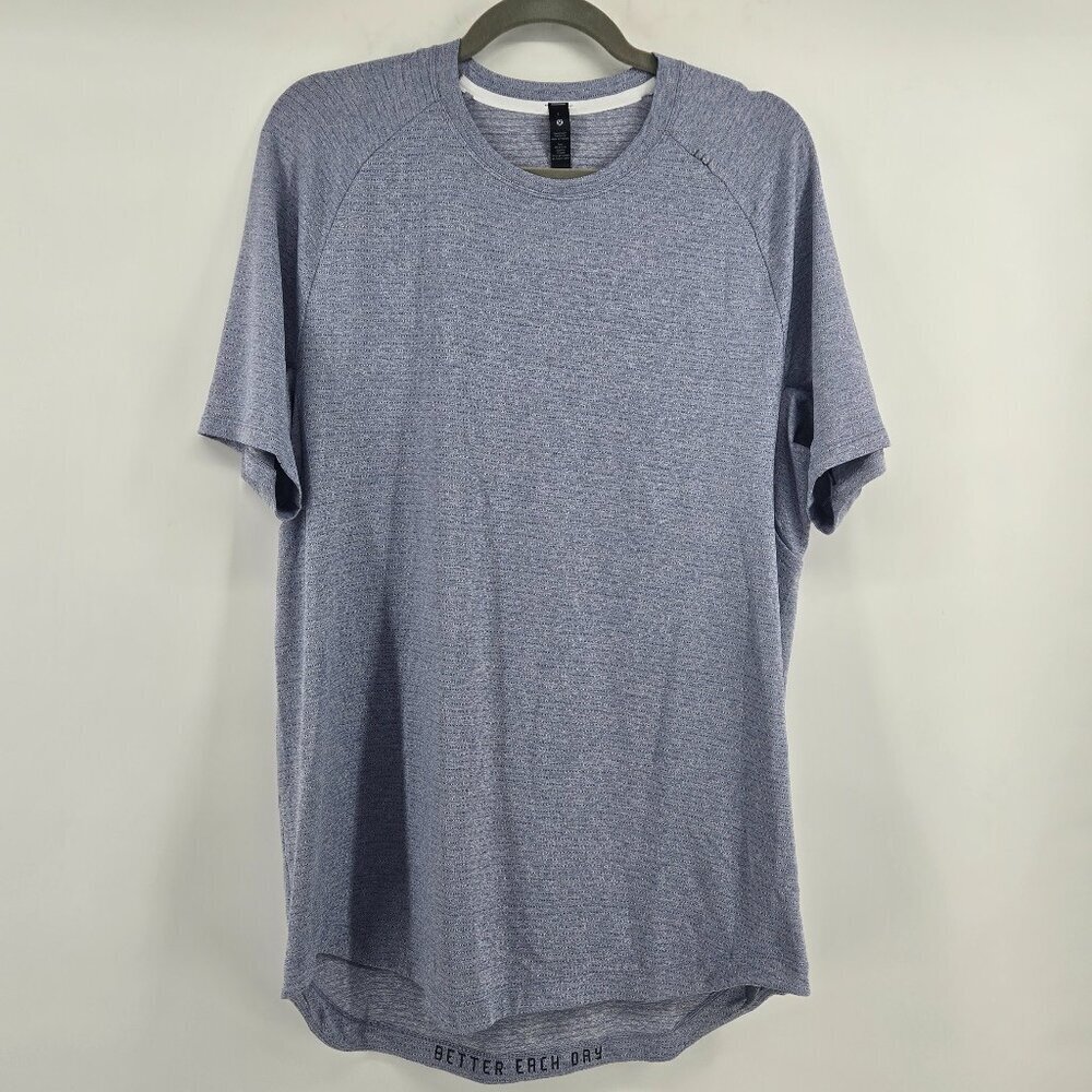 Lululemon Men's Drysense Training Short Sleeve Shirt - L Blue